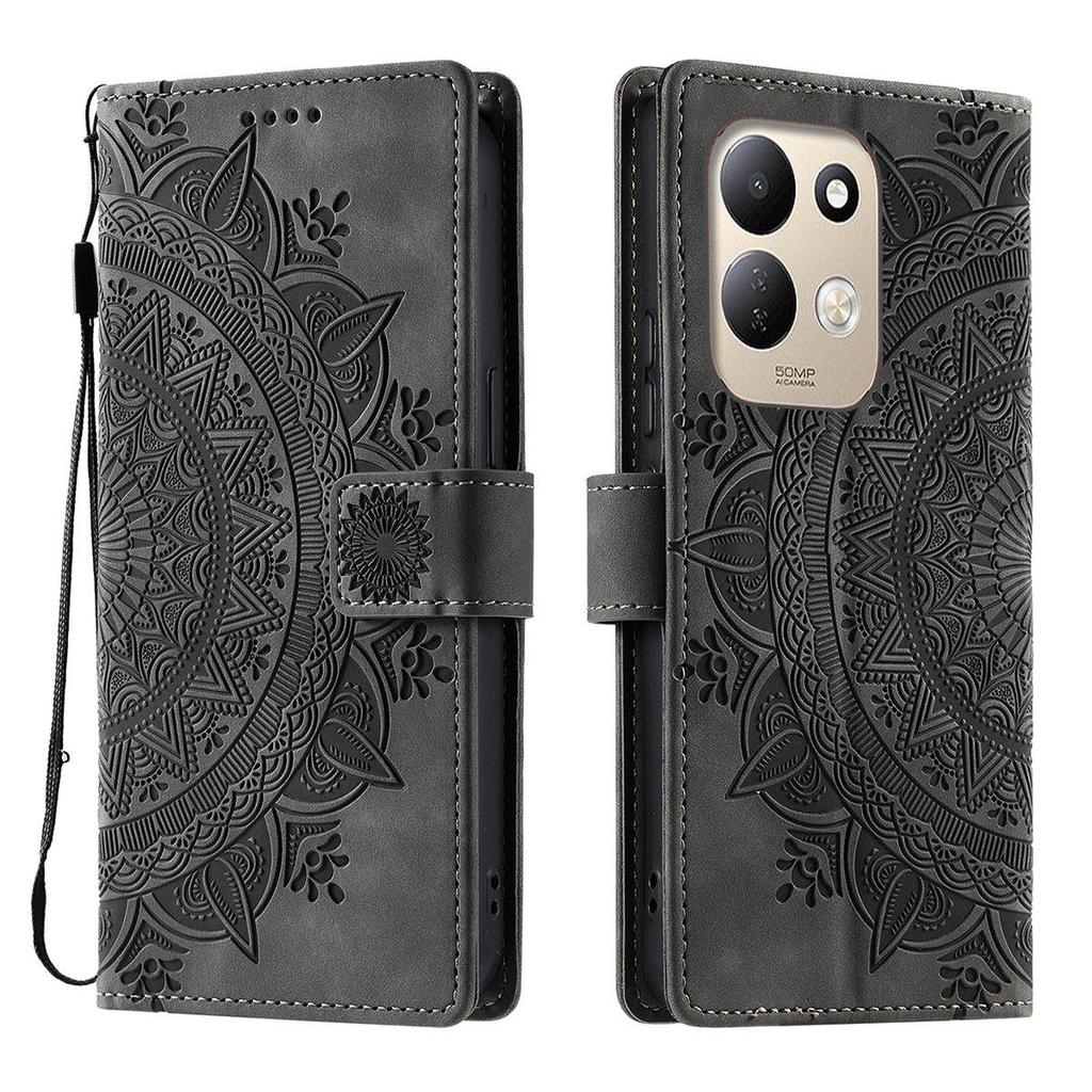 Per Xiaomi Redmi 17 5G, Custodia a Portafoglio Flip in Pelle PU Embossed Mandala