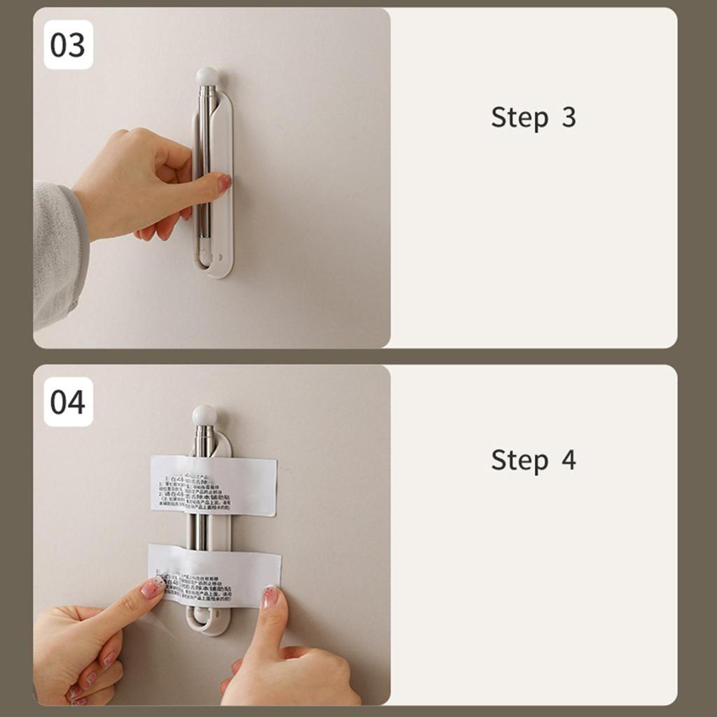 Clothes Hanger Organizer Wall Mounted Clothes Hanger Storage Retractable Hanger Holder Stand Space Saving Clips Clothing Storage