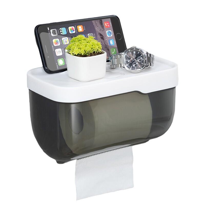 Waterproof No-Drill Bathroom Tissue Box