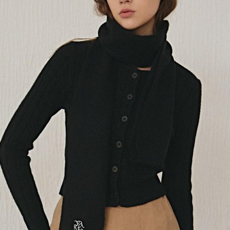 YAN13 MINIMAL SOFT MUFFLER_BLACK