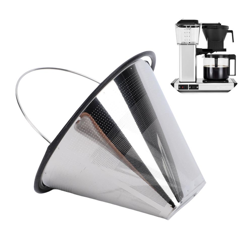 Stainless Steel Coffee Maker Filter Reusable Coffee Filter Basket Home Coffee Brewing