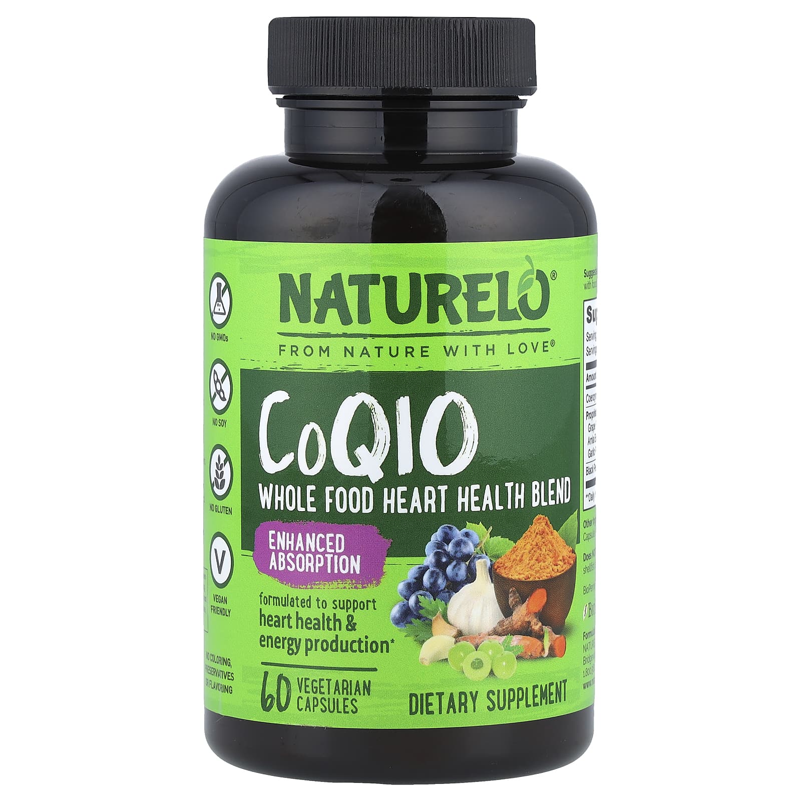 

NATURELO, CoQ10, 60 Veggie Capsules