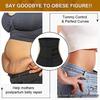 Adjustable Waist Cincher: Three-Row Buckle Tummy Control Belt with Back Support