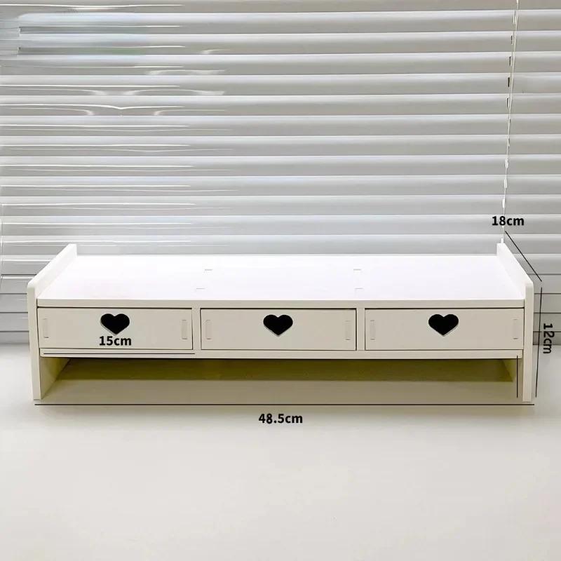 

Desktop Miscellaneous Storage Drawer Office Stationery Shelf with Drawers Computer Tray Tablet Rack Stationery Dormitory Supplie 1-5 Cells белый