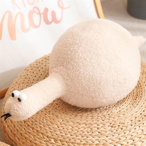 Year Of The Snake Mascot Cartoon Round Drum Snake Doll Cute Plush Snake Doll Round