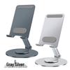 Rotating Aluminum Phone & Tablet Stand - Portable, Folding, Adjustable