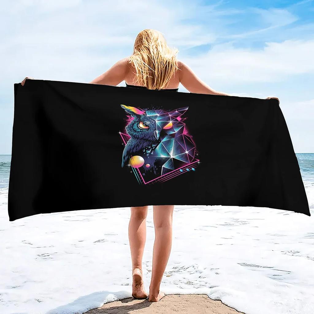 Modern Abstract Art Beach Towel, Microfiber Sandproof Beach Towels,Lightweight Large Oversized Beach Blanket for Travel Camping