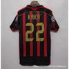 Retro Soccer Jersey AC Milan 22 Manchester United Juventus Arsenal Barcelona Tottenham Vintage Football Shirt Men Women