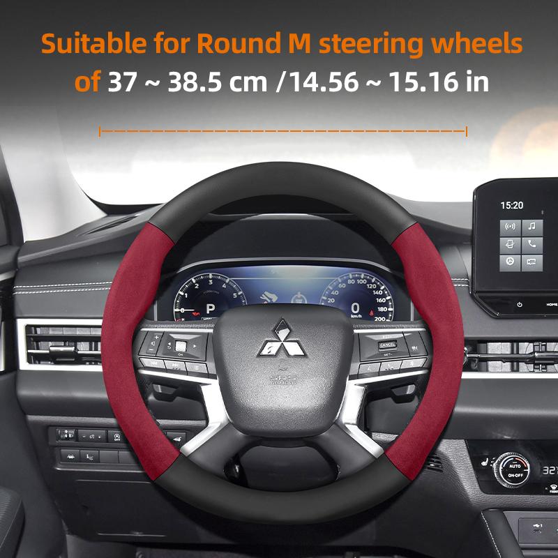 Applicable to Mitsubishi steering wheel covers: Outlander 3, XL, L200, Lancer 2009, X 9, 10, Asx, Pajero Tr4, Mirage G4,