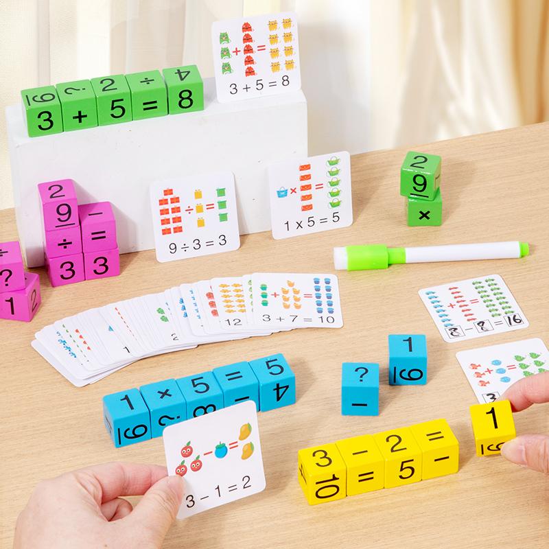 Montessori Wooden Spell Word Toy Letter Cognitive Challenge Memory Arithmetic Number Learning Educational Toy For Children