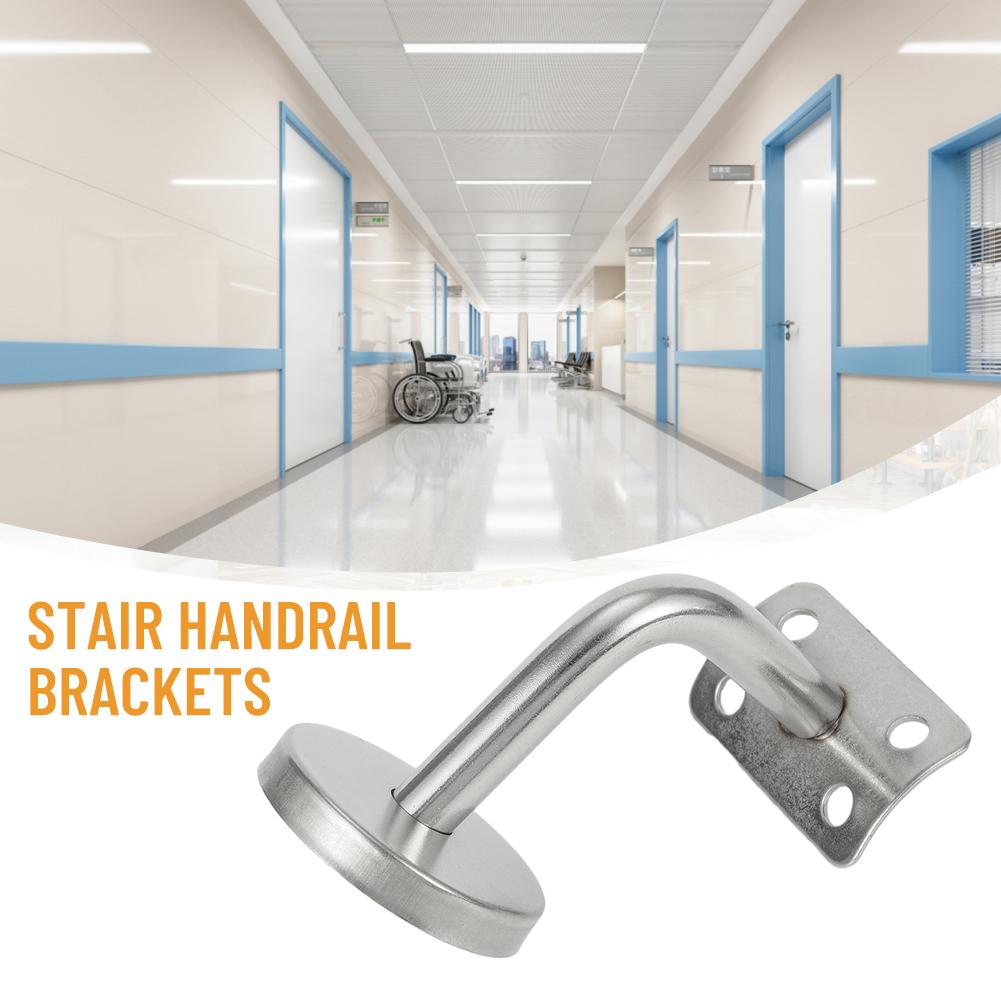 Bannister Wall Attachment Bracket Bannister Support Silver Stainless Steel Brackets Strong And Secure Connection