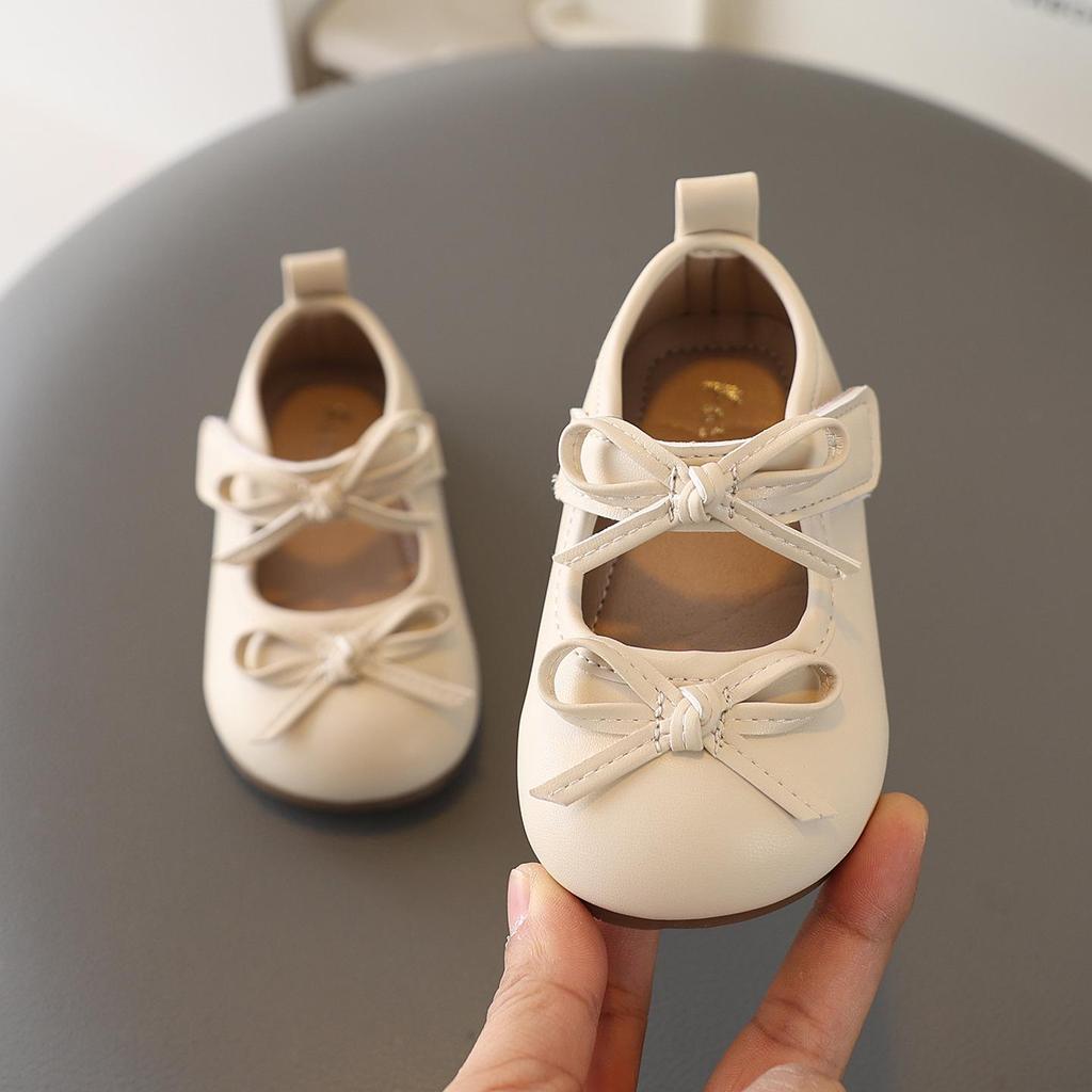 Chaussures de princesse coréennes pour filles - Mocassins à nœud Printemps 2026, Chaussures plates élégantes antidérapantes