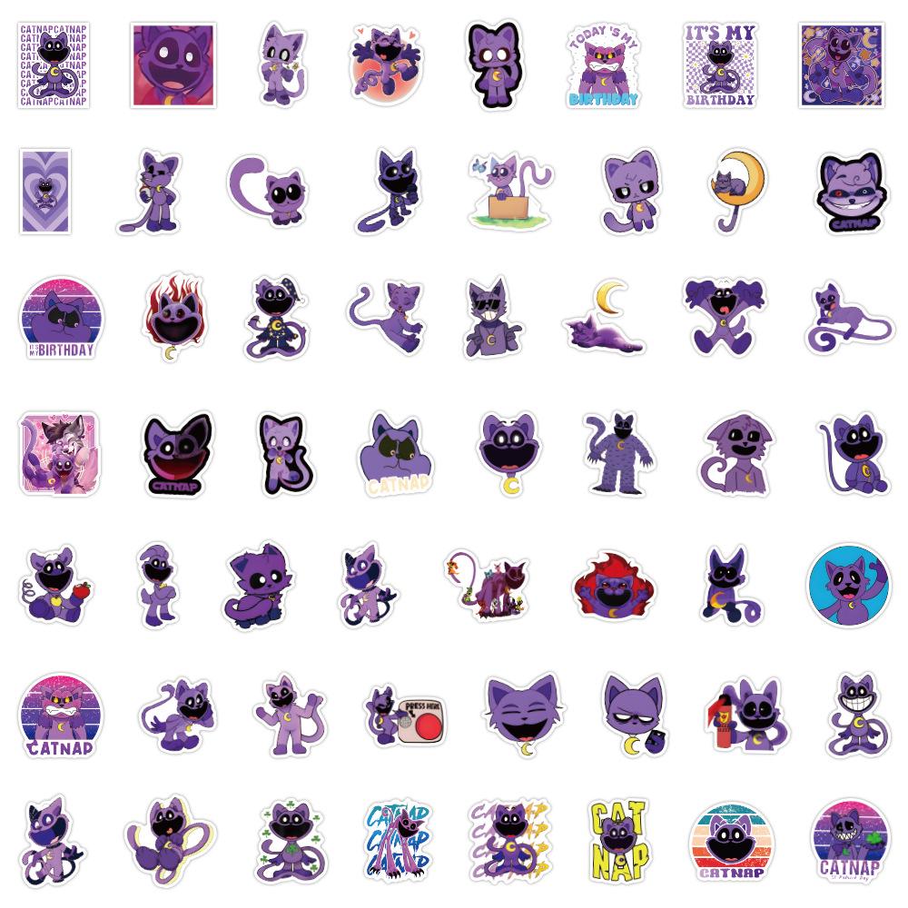 

50 Smiling Critter Stickers - Waterproof Decoration for Stationery, Water Bottles, and Computers.