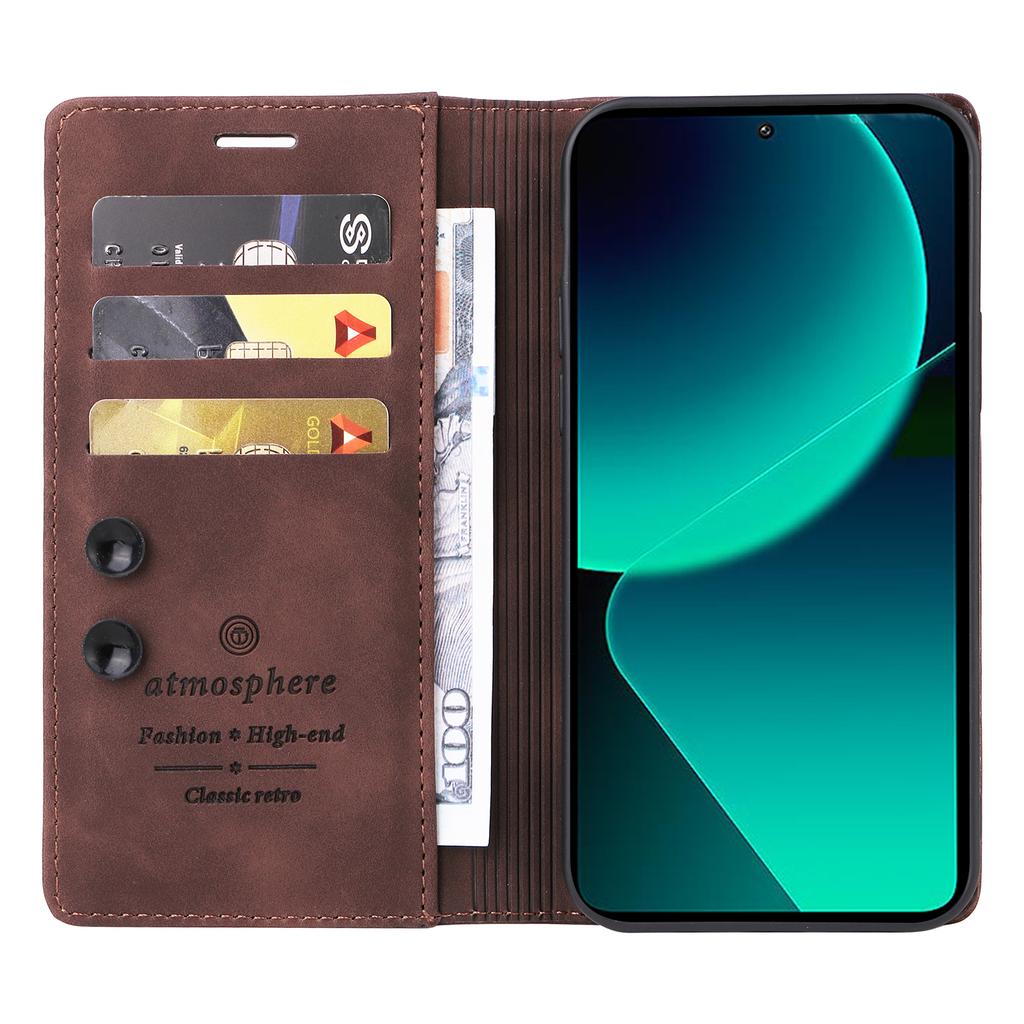 Ultrathin Leather Flip Case For Xiaomi Mi 17T 15T 14T 13T Redmi Note 15 14 13 Pro Plus 5G 13C 14C Business Wallet Phone Cover