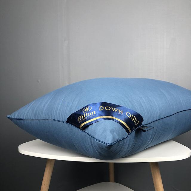 Chinese Natural Cotton Single Pillow 100% Polyester Fiber Orthopedic Neck Pillow Hotel Memory Pillow Healthy Sleep Stand 1PC
