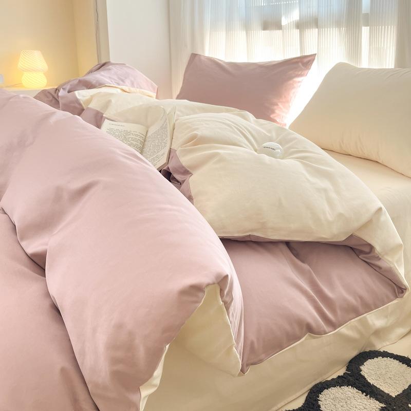 

Класс А Материнский и младенческий класс 60 Чистый хлопок 4-предметный набор Хлопковое постельное белье 4-предметный набор Однотонный домашний текстиль Весенне-осенние модели 90x195cm + 15cm single bed sign