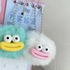 Cartoon Funny Clown Keychain Mini Big Mouth Plush Pendant Fashion Sausage Mouth Keyring  Car