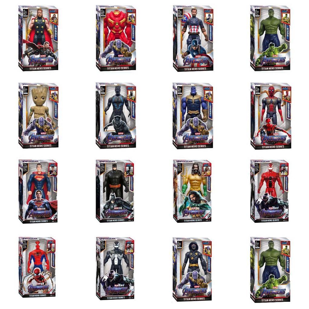 Spiderthanos Captain Thor Hulk Venom Ronin Groot Actionfiguren Spielzeug