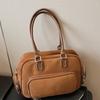 Autumn New Retro Fashion Casual Trend Portable Bowling Bag Simple Commuter Shoulder Bag