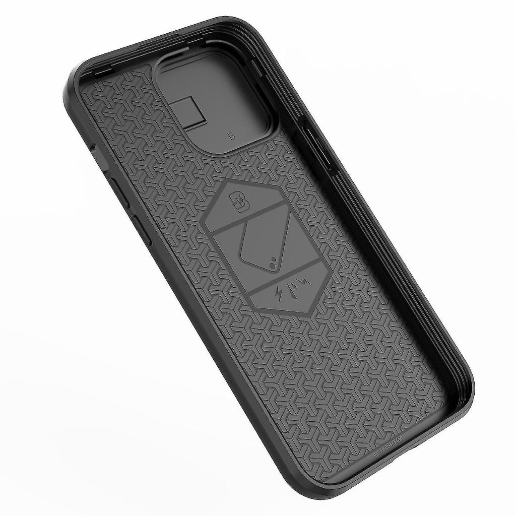 Tpu + Pc Sliding Phone Case For Iphone 13 Pro Max Green