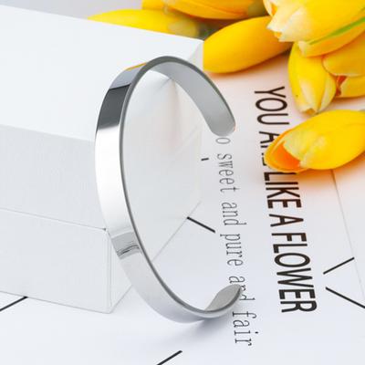 Pulsera para hombre, lisa, ajustable, de acero inoxidable, de color sólido, para mujer, decoración para adultos