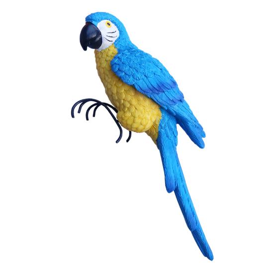 Planter Fuglefigur Resin Hagefuglstatue med Klør Blomsterpottedekor Papegøyestatue for Bonsai Hjemmedekor Gårdskunst