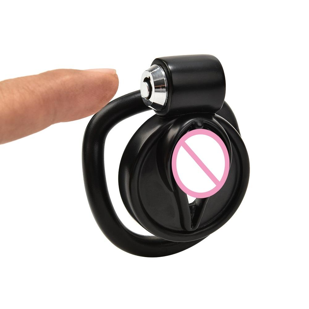 Male Penis Chastity Cage Set Bird Chastity Cage Belt With 5 Size Rings Abstinence Lock Ring Penis Lock Bondage Slave Man Sex Toy