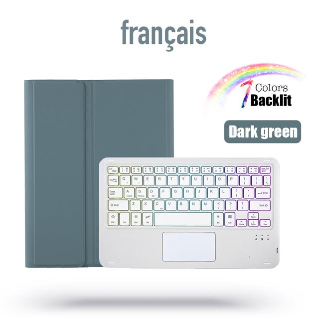 Bluetooth Touchpad Backlit Keyboard Case For Samsung Galaxy Tab S6 Lite 10.4 P610 P615 With Pen Slot Tablet TPU Protective Cover