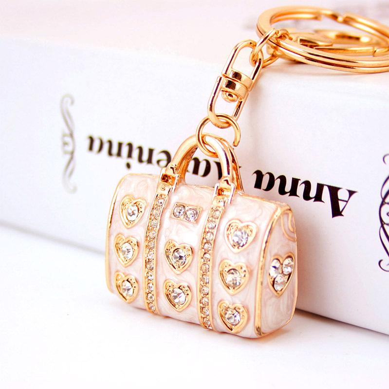 Creative Drip Oil Diamond Handbag Keychain Pendant Gift for Ladies