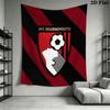 AFC Bournemouth Wall Tapestry Aesthetic Wall Hanging Printed Fabric Blanket Decorative Tapestries for Bedroom Living Room Home Decor