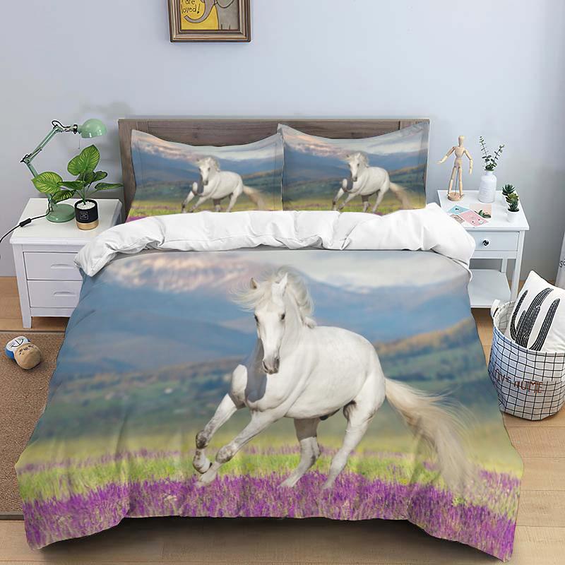 3D Bed set Beautiful Beach Bedding Bed Sets Modern Quilt Cover+pillowcases Winter California King Bedding Sets Jogo De Cama Bed