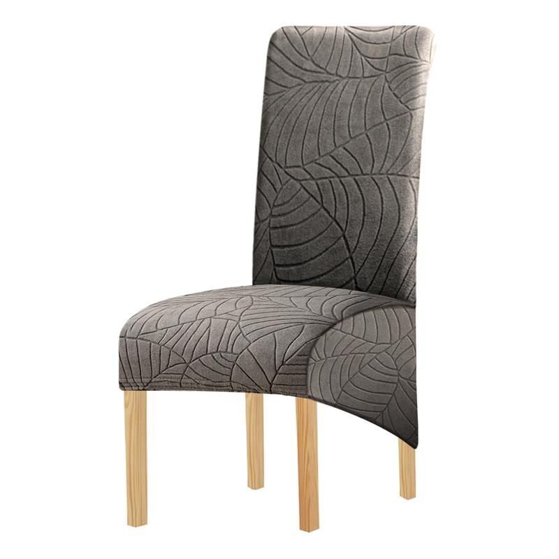 1PC Thicken Elastic Chair Cover Solid Colour Anti-dirty Simple Style Dining Chair Protective Cover for Hotel Banquet Home