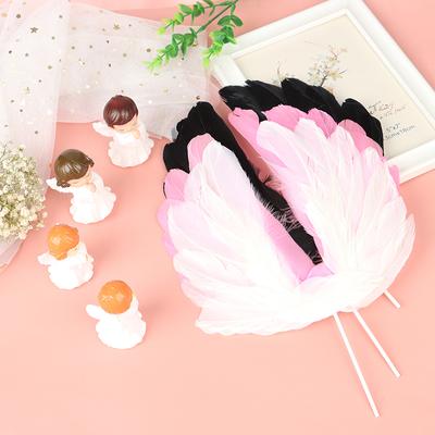 Angel Feather Wing Flag Cake Toppers For Wedding Birthday Party Cake Top Decor