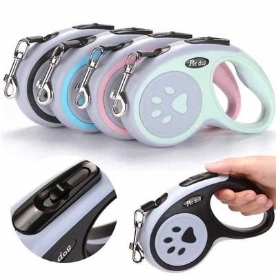 3m 5m Nylon Dog Leash Automatic Retractable Pet Traction Rope Cat Lead Extending Puppy Walking Running Traction Roulette Leash