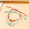 DATOA Best Friend Bracelet Matching Relationship Flower Braided Rope Bracelet Friendship Jewelry Gift for Couple Friends