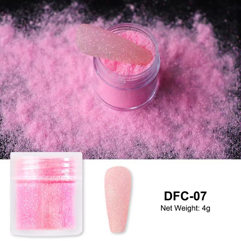 3,5g Paillettes Iridescentes Sucre pour Ongles Coloré Candy Coat Poudre Pigment Pour Manucure Effet Sucre Poussière Brillante Décorations Nail Art