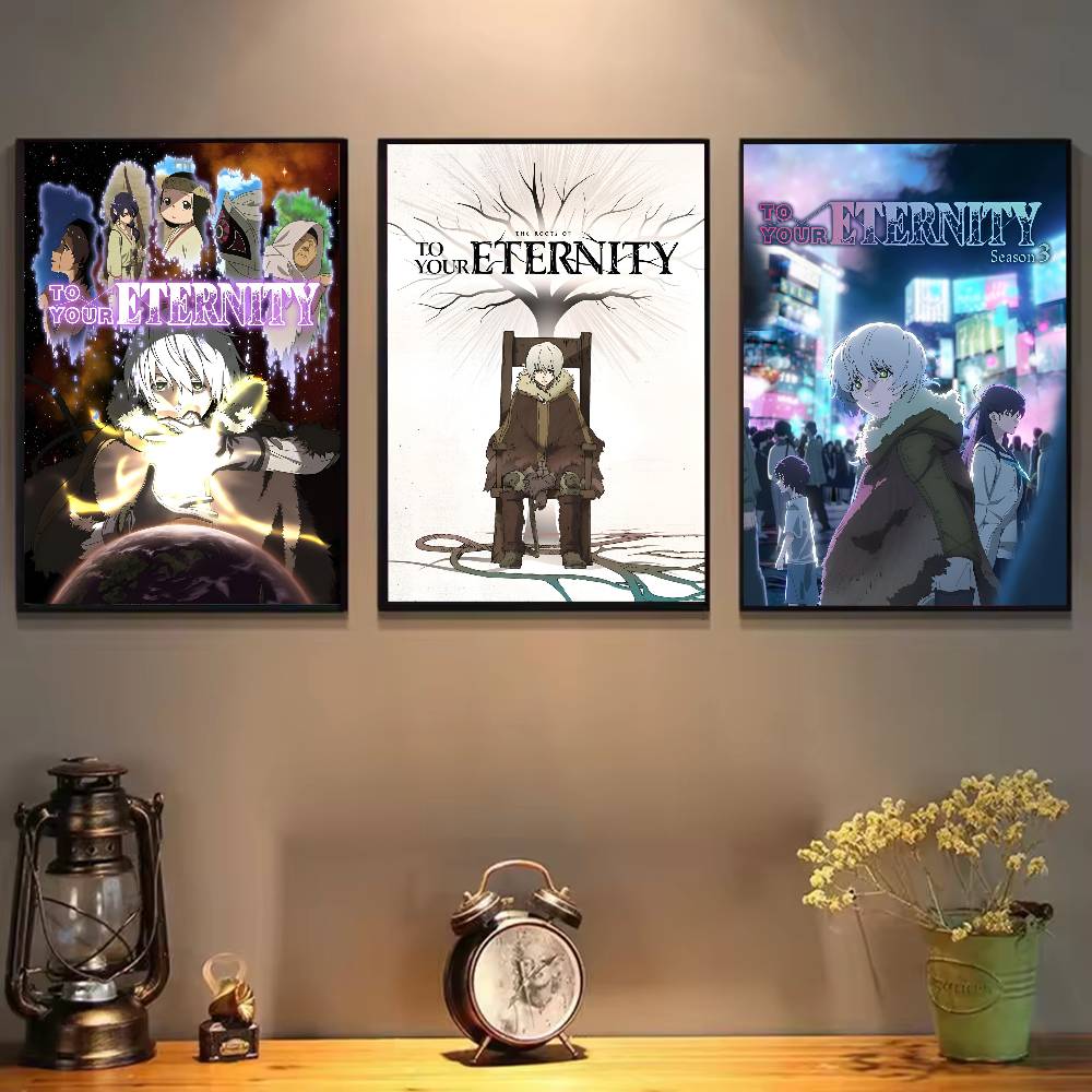 1pc To Your Eternity Anime Poster Sticker Print Waterproof Wall Art For Living Room Bedroom Home Decor