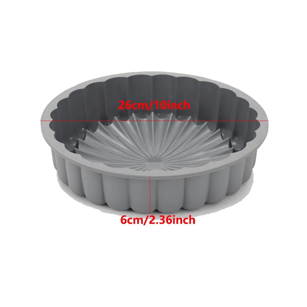 Silicone Round Cake Mold 8 Inch Silicone Cake Pan For Baking Charlotte Cake Pan Baking Strawberry Shortcake Cake Mold DIY Cactus