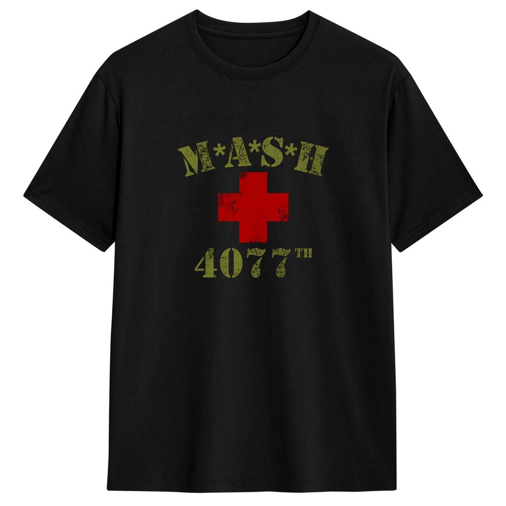 Unisex MASH T Shirts Cotton Tops Novelty Short Sleeve Round Neck Tee Shirt Unique TShirts