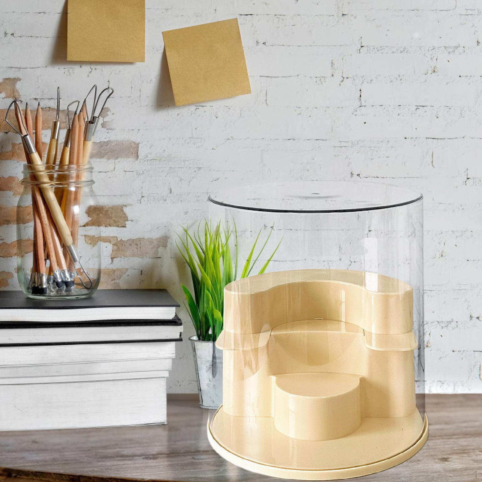 

Clear Display Case for Figures Showcase Cabinet 3 Tiers Protection Stackable Box Storage