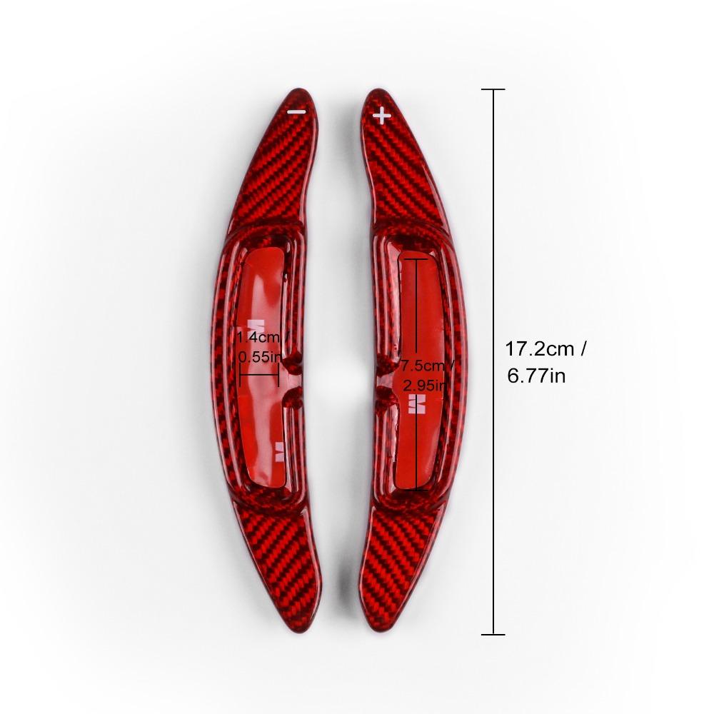 Car Steering Wheel Shift Paddles Shifter Carbon Fiber Gear Plate For Porsche Taycan Panamera Macan 911 992 Interior Trim