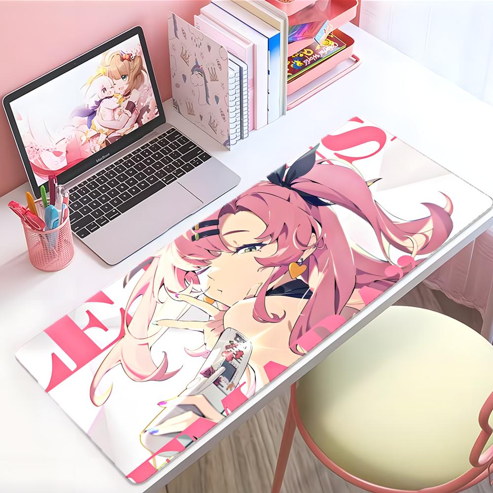 Game Lively Zenless Zone Zero Nicole Demara Mouse Pad Large Thick Desk Pad Stitched Edges Gaming Mouse Mat For Pc