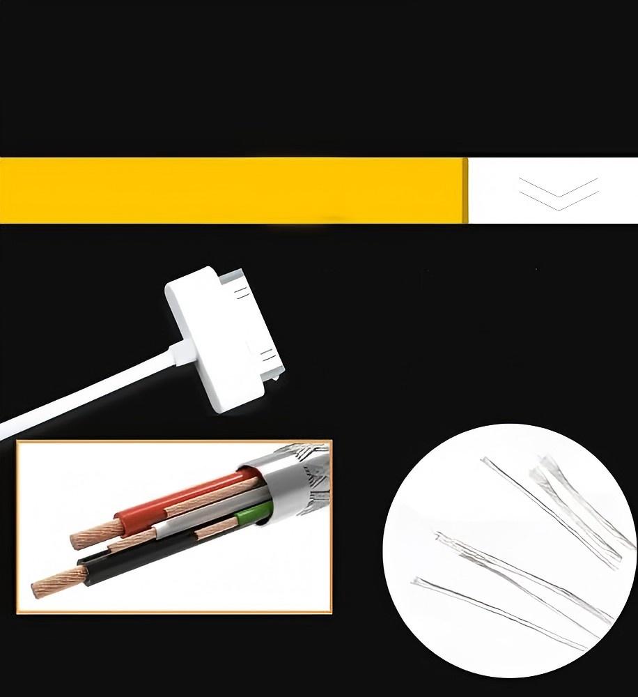 30 Pin USB Sync Charging Cable Cord Replacement for Old Apple iPhone 4/4S 3G/3GS, iPad 1/2/3,iPod Nano/iPod Touch