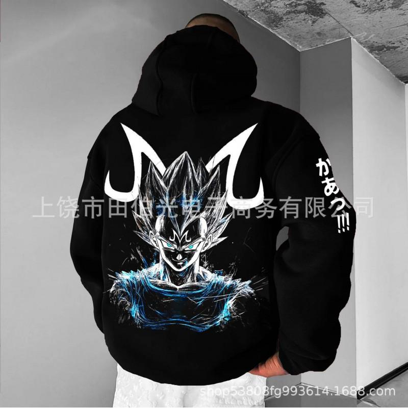 Dragon Ball Z Goku 3D Digital Print Hoodie Men Loose Fit Casual Sweatshirt