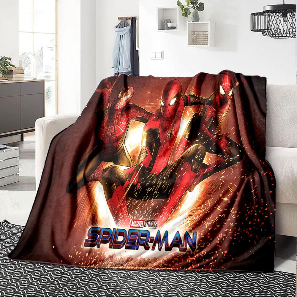 1pc Spiderman Web Shadows flannel Blanket for Super Soft Cute Comfort Blanket for Travel Bedding Couch Sofa Blanket Y82560