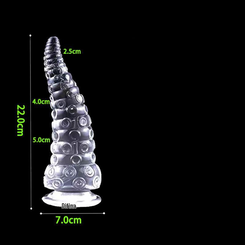 Translucent Octopus Tentacle Anal Plug & Beads
