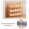 Fridge Egg Storage Box Three Tiers Large Capacity Space-Saving Egg Organizer Refrigerator Side Door Egg Dispenser