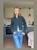 Women's Spring/Autumn Slim-Fit Zippered Stand-Up Collar Knit Cardigan with Pockets