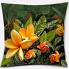Beautiful Flower Pattern Pillowcase Square Car Sofa Cushion Pillowcase