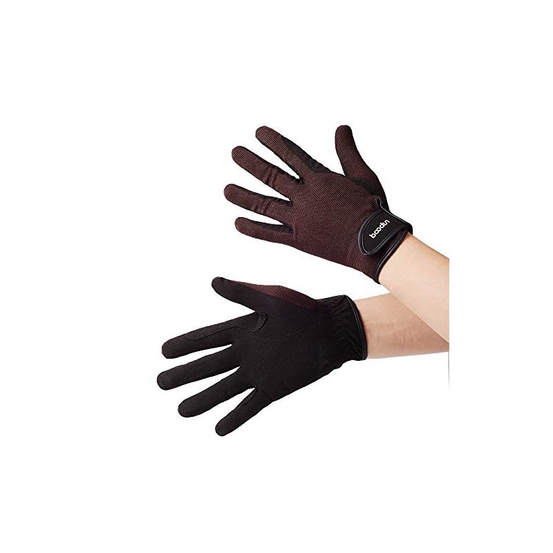 Lixada Riding Gloves, Leather Gloves, Racing Gloves for Men and Women, Abrasion Resistant, Non-Slip, Breathable, Equestrian Sports Gloves